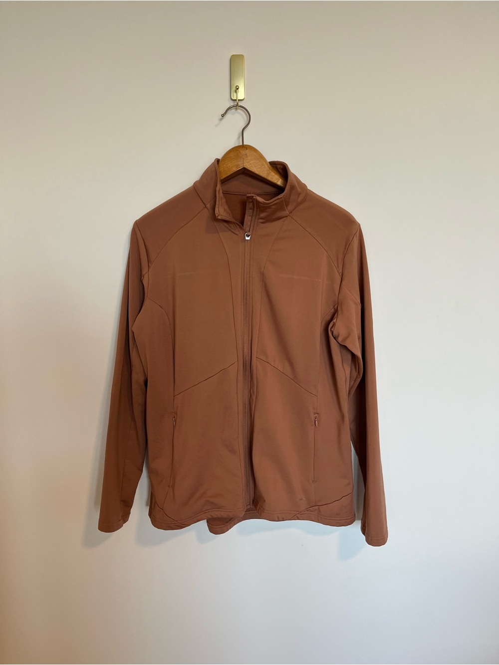 Mondetta women’s Lightweight Zip Jacket in Rust